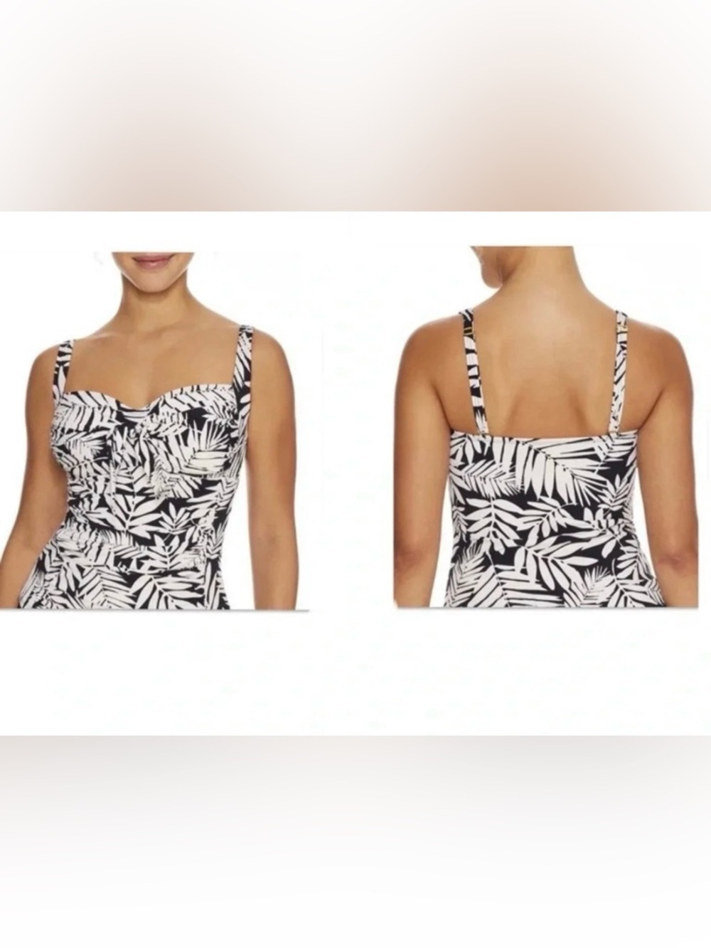 Bleu Rod Beattie Urban Oasis Tie Front Tankini Swim Top